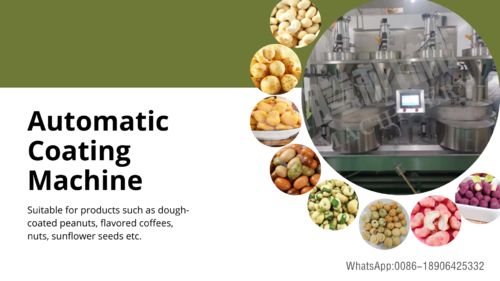 최신 회사 뉴스 자동 코팅 기계: 식품 가공의 핵심 도구
