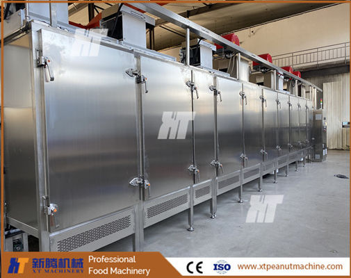 좋은 가격 가스 전기 너트 로스터기 기계 SUS304 호두 산업용 땅콩 로스팅 오븐 이소 온라인으로