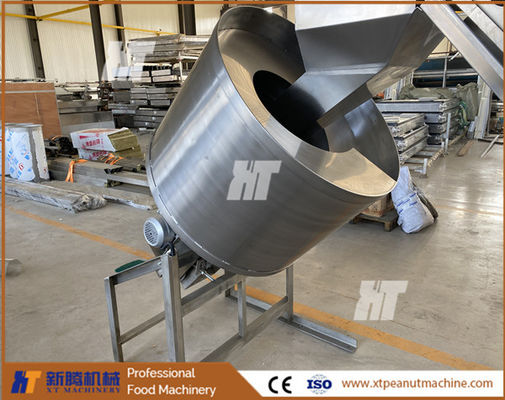 좋은 가격 304 음식 급료 땅콩 프라이팬 기계 150KG 배치 로스터 기계 온라인으로