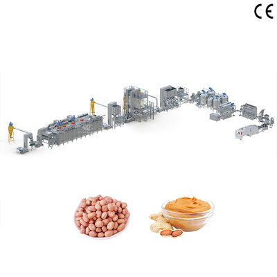 좋은 가격 1000kg/h~2000kg/h의 견과류 버터 가공 공장을 가진 높은 용량 땅콩 버터 생산 라인 온라인으로