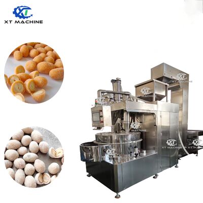 좋은 가격 PLC Controlled Coating Machine for Dough Peanuts/Flavored Coffee Beans/Nuts High-Speed Spinning Automatic Batch Coating Machine 온라인으로