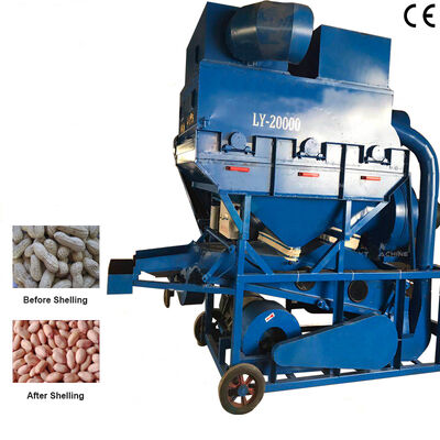 좋은 가격 고효율 고껍질 비율 2000kg/h 탄소강 땅콩 껍질 기계 산업용 땅콩 껍질 장비 온라인으로