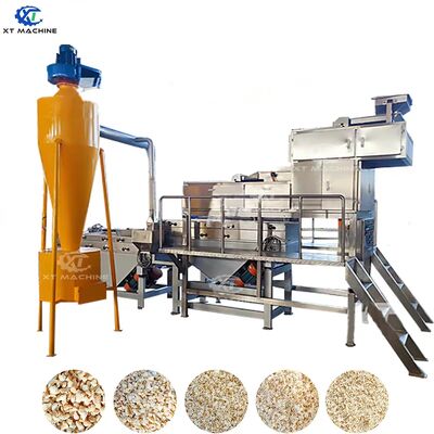 좋은 가격 산업용 500kg/h 7.5kw 전력 2단계 자작 땅콩/아몬드/카시우 분쇄기 견과류 가공 온라인으로