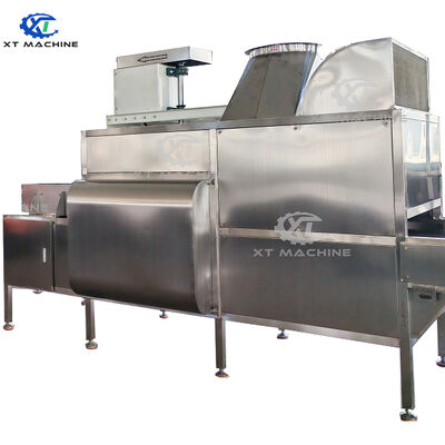좋은 가격 500kg/h 304 스테인레스 스틸 단일 바람 챔버 땅콩 냉각 기계 견과류 및 씨앗 가공 온라인으로