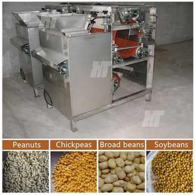 좋은 가격 250kg/H 젖은 땅콩 껍질 제거제 기계 아몬드 Chickpeas 껍질을 벗김 기계 온라인으로
