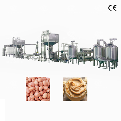 PLC 땅콩 버터 라인 땅콩 버터 가공 공장 땅콩 버터 제조 기계 1000kg/h-5000kg/h