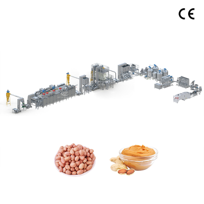 2000kg/h 고효율 완전 자동 땅콩 버터 생산 라인은 PLC 프로그램 제어를 채택하고 작동이 용이합니다.