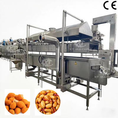 좋은 가격 SUS304 500～800 Kg/h 자동 연속 튀김기 - 스낵 식품, 감자튀김, 견과류, 육류, 땅콩용 산업용 온라인으로