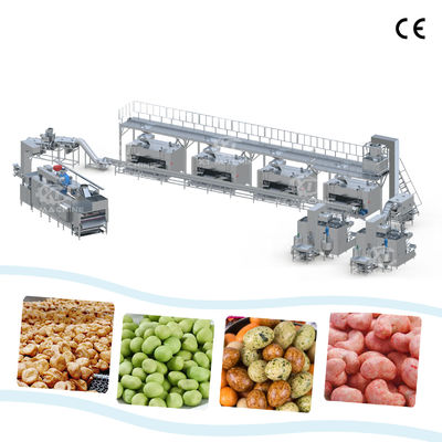 좋은 가격 Automatic Peanut Coating Machine with 304 Food Grade Material 500-1000kg/h Capacity and 220/380v Voltage 온라인으로