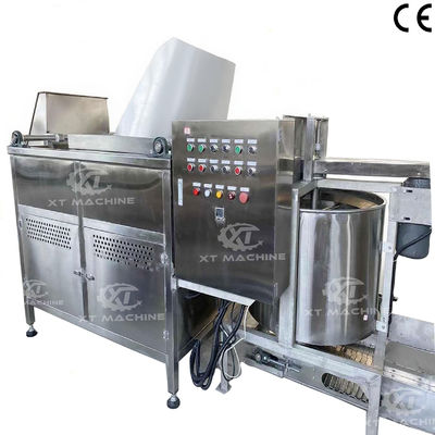 자동 배출 아몬드 땅콩 배치 프라이어 분말 코팅 땅콩 콩 너트 튀김기