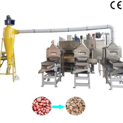 800-1000kg 분할 견과류 데치기 기계 구운 땅콩 껍질 벗기는 기계