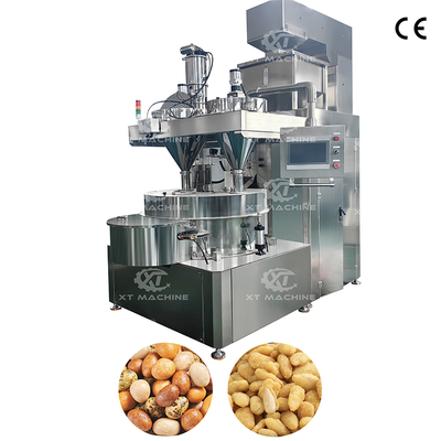 PLC 땅콩 코팅 기계 300-400kg/h 간식 식품 공장