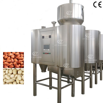 좋은 가격 높은 블랜칭 속도 500-2000kg/h 자동 공급 및 배열과 함께 공기 공기로 땅콩 껍질을 벗기는 기계 온라인으로