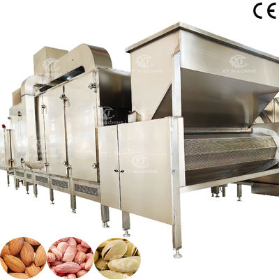 좋은 가격 300kg/h-500kg/h 다기능 연속 견과류 로스팅 기계 캐슈넛 로스터 PLC 제어 베이킹용 온라인으로