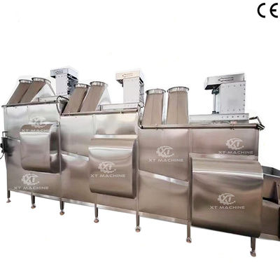좋은 가격 1000kg/h-2000kg/h 튀김 식품 냉각기 땅콩 공기 냉각 시스템 제어 가능한 이송 속도 온라인으로