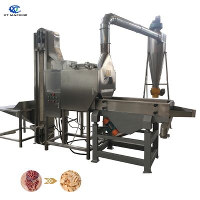 좋은 가격 땅콩 페이스트 공정 라인을 위한 800-1000kg/h 용량 쪼개지는 땅콩 희게하는 기계 온라인으로