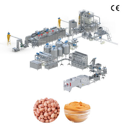 300-5000kg/h 큰 용량 땅콩 버터/카시우 페이스트/아몬드 자마 생산 라인