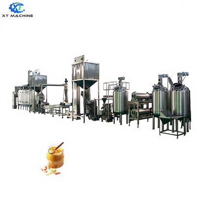 완전 밀폐형 다중 배합 땅콩 버터 생산 라인 (SUS 304 스테인리스 스틸 구조)