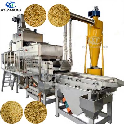 시간당 500kg 처리량, 7.5kw 전력, 균일한 견과류 가공을 위한 2단계 분쇄 기능을 갖춘 산업용 땅콩 분쇄기