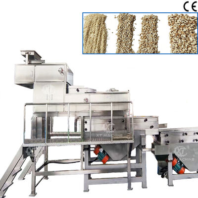 좋은 가격 500kg/h-1000kg/h 4단 너트 분쇄기 스테인리스 스틸 304 견과류 가공용 땅콩 분쇄기 온라인으로