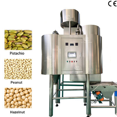 좋은 가격 완전 자동 500-1000kg/h 공급 및 배charge 전체 커널 공기 땅콩 블랜칭 기계 온라인으로
