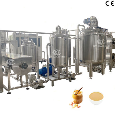 좋은 가격 500-2000kg/h PLC 프로그램 제어를 가진 기계를 만드는 완전히 자동적인 땅콩 버터 생산 라인 피스타치오 페이스트 온라인으로