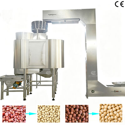 좋은 가격 Máquina industry quitadora de piel roja de cacahuete y blanqueadora, peladora de funuk de acero inoxyable 온라인으로