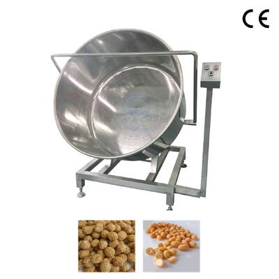 좋은 가격 100kg/h 소규모 상업용 팩 코팅 기계 멜론 씨앗에 대한 식품 등급 스틸 304 헤즐넛 맛 코팅 온라인